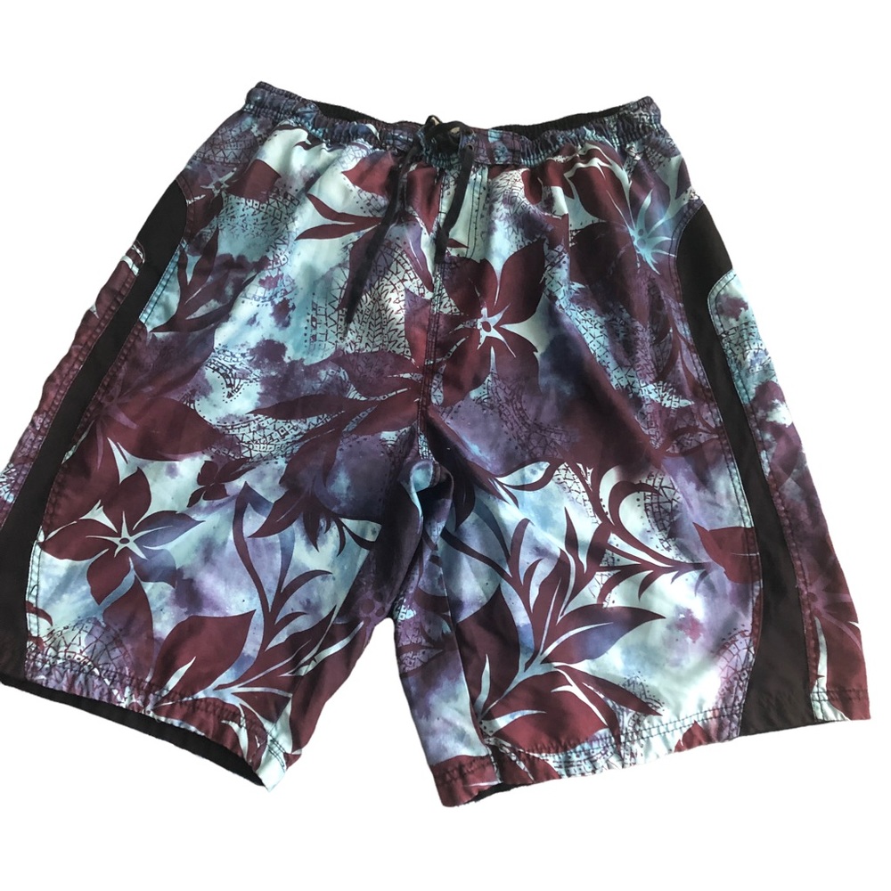 Burnside floral swim trunks